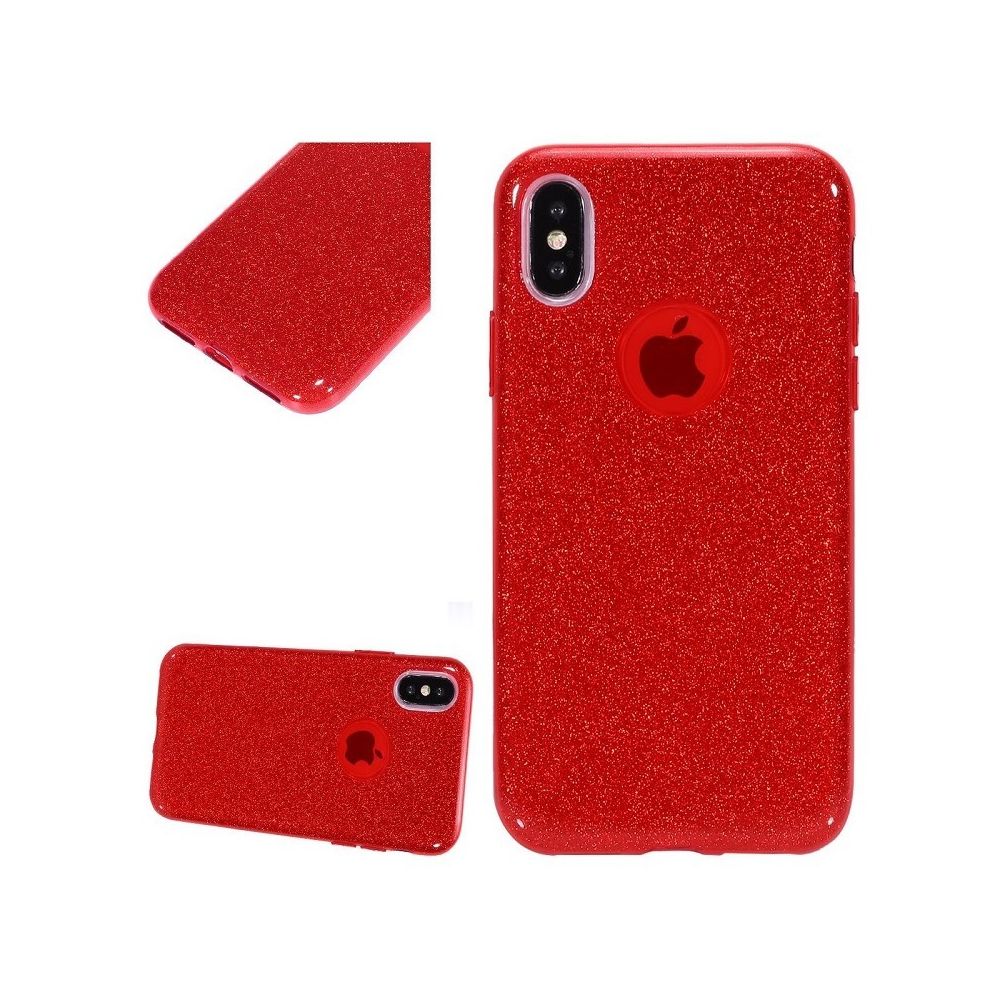 marque generique - Coque Silicone Semi Rigide Rouge Brillant Iphone 5 5S 5SE - Coque, étui smartphone
