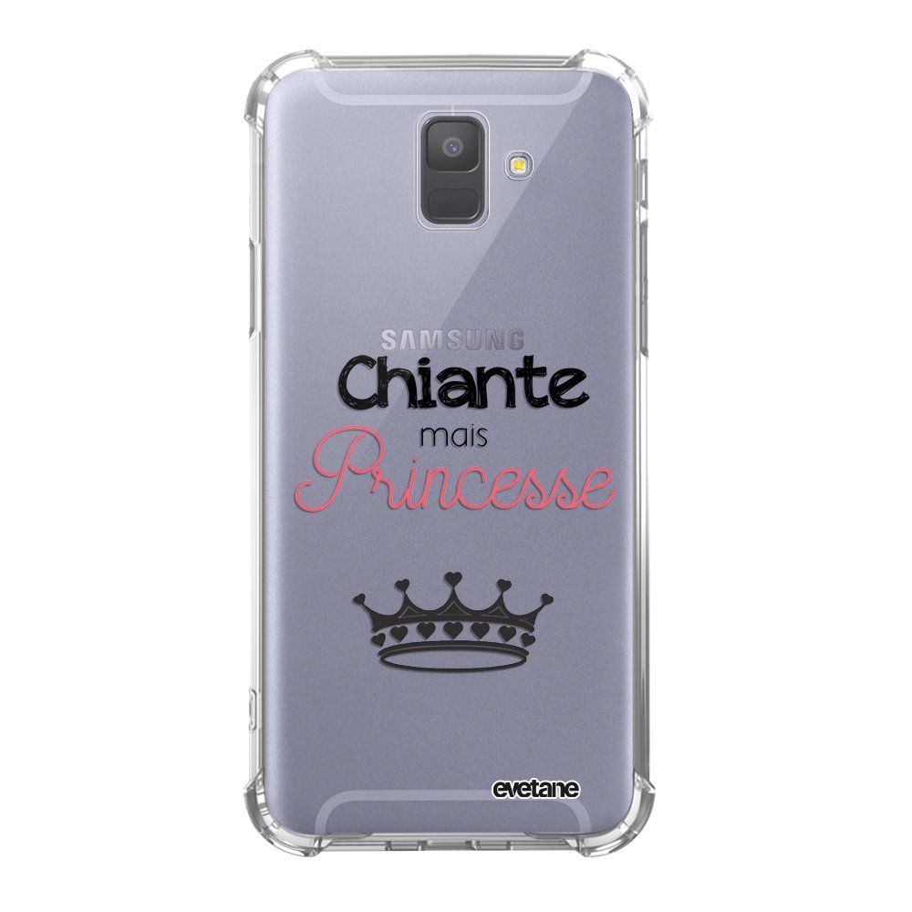 Evetane - Coque Samsung Galaxy A6 2018 anti-choc souple avec angles renforcés transparente Chiante mais princesse Evetane - Coque, étui smartphone