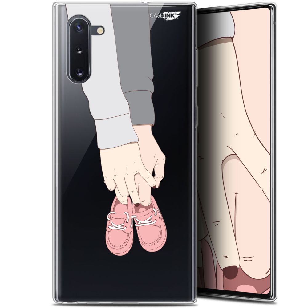 Caseink - Coque arrière Samsung Galaxy Note 10 (6.3 ) Gel HD [ Nouvelle Collection - Souple - Antichoc - Imprimé en France] A Deux Mon Bébé - Coque, étui smartphone