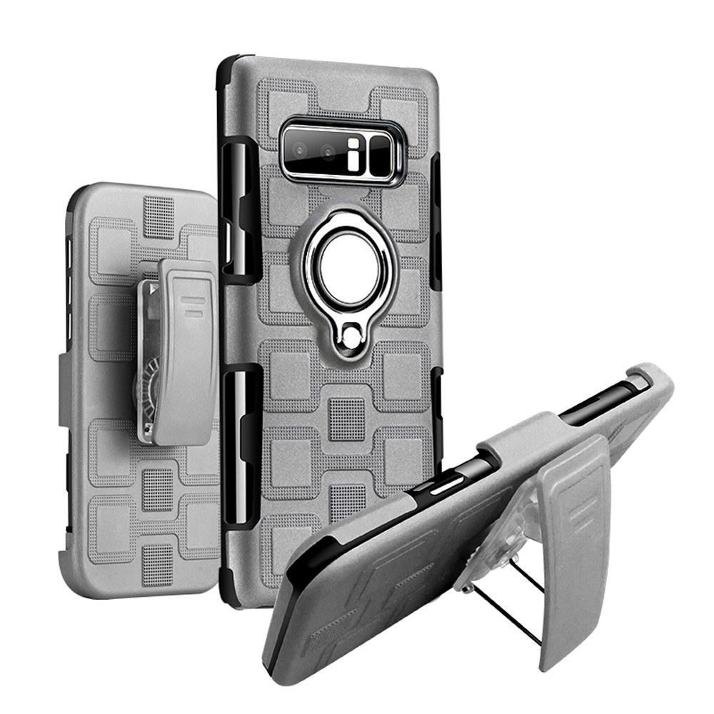 marque generique - Coque en TPU porte-gris avec clip ceinture pour Samsung Galaxy Note 8 - Autres accessoires smartphone