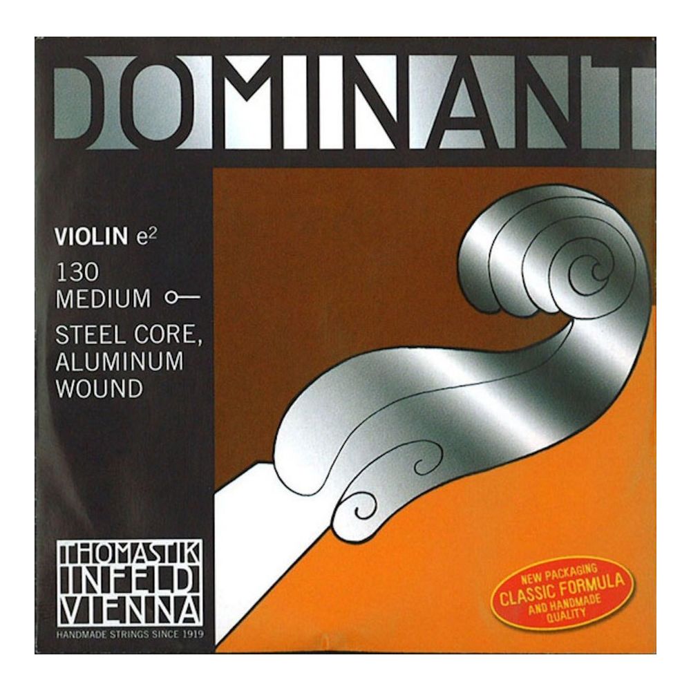 Thomastik - Corde au détail Mi pour violon 3/4 Thomastik Dominant 130TH2 - Accessoires instruments à cordes