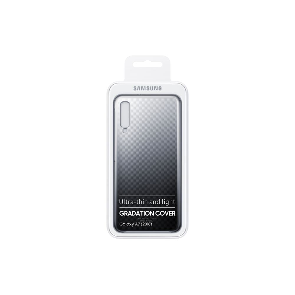 Samsung - Coque de protection pour Galaxy A7 2018 - EF-AA750CBEGWW - Noir - Coque, étui smartphone