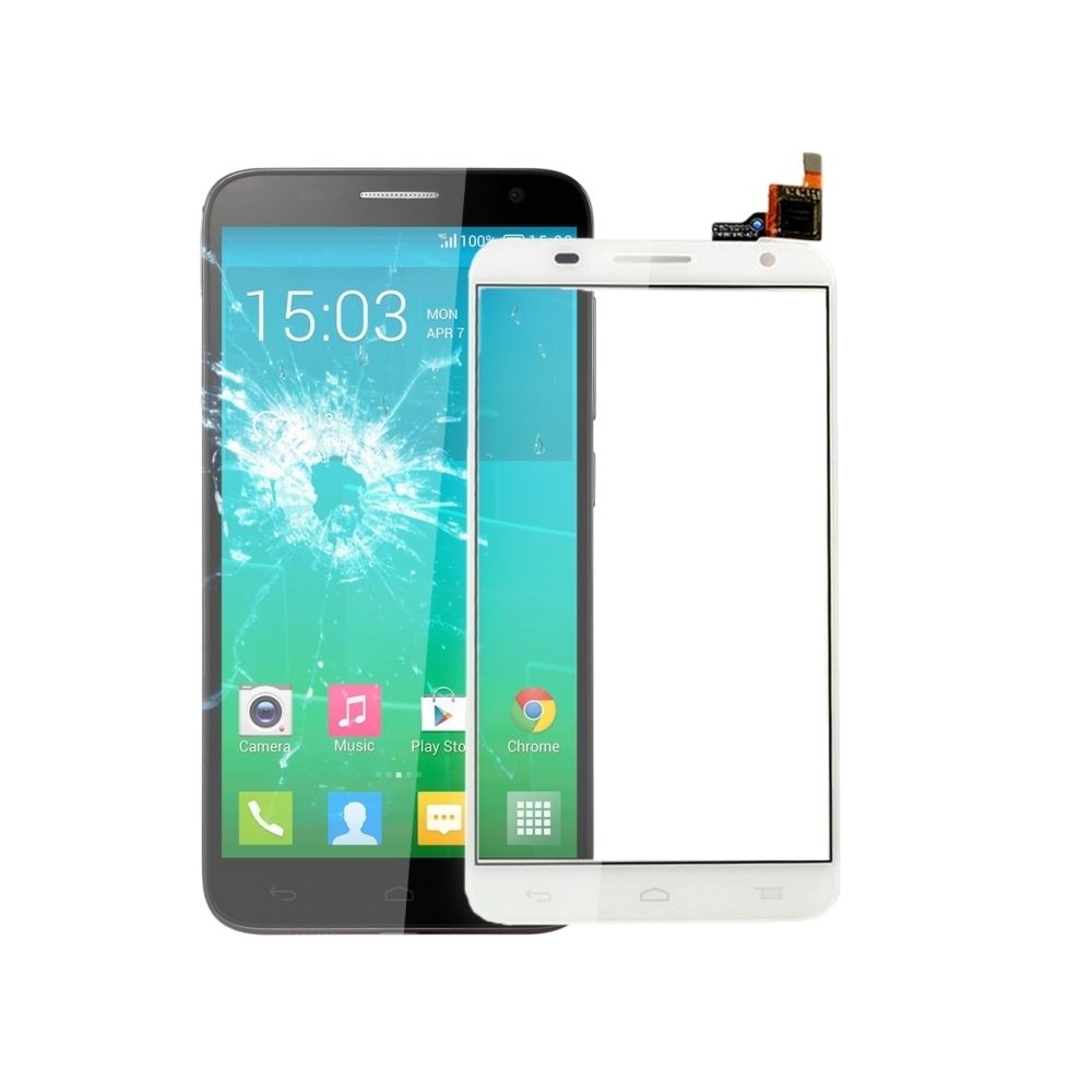 Wewoo - Pour Alcatel One Touch Idol blanc 2S / 6050 / OT6050 pièce détachée remplacement d'écran tactile - Autres accessoires smartphone