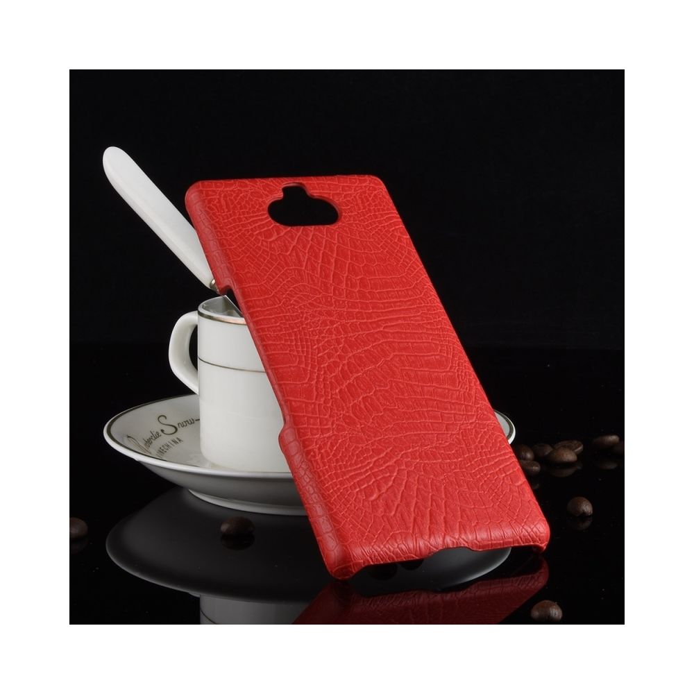 Wewoo - Coque Crocodile antichoc Texture PC + Etui PU pour Sony Xperia 10 (Rouge) - Coque, étui smartphone