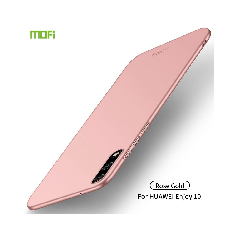 Wewoo - Coque Pour Huawei Enjoy 10 Frosted PC Ultra-thin Hard Case Rose Gold - Coque, étui smartphone