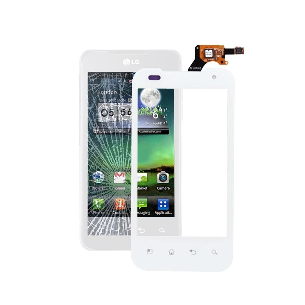 Wewoo - Pour LG P990 / P999 blanc / Optimus G2x Pièce de Digitizer d'écran tactile (seul sans le LCD) - Autres accessoires smartphone