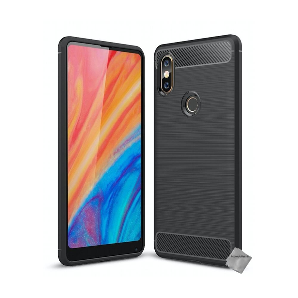 Htdmobiles - Housse etui coque silicone gel carbone pour Xiaomi Mi Mix 2S + film ecran - NOIR - Autres accessoires smartphone