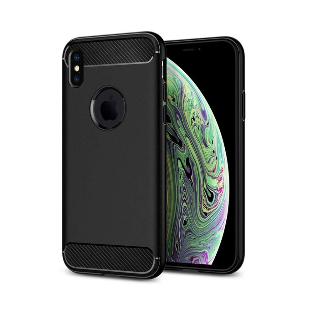 Inexstart - Coque silicone carbone pour Apple iPhone XS - Autres accessoires smartphone