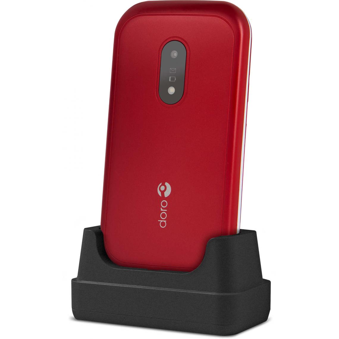 Doro - Téléphone mobile DORO 6040 ROUGE - Smartphone Android