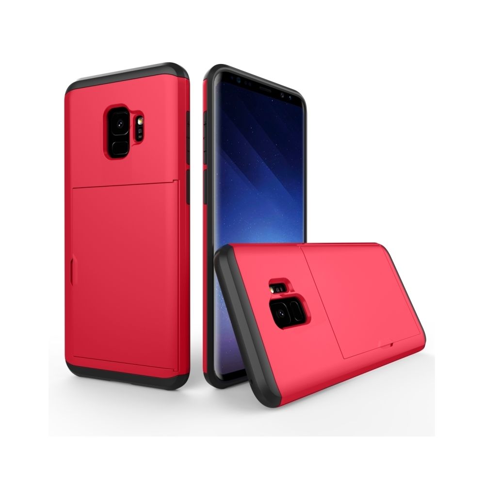 Wewoo - Coque renforcée rouge pour Samsung Galaxy S9 TPU + PC Dropproof étui de protection arrière avec fente carte - Coque, étui smartphone