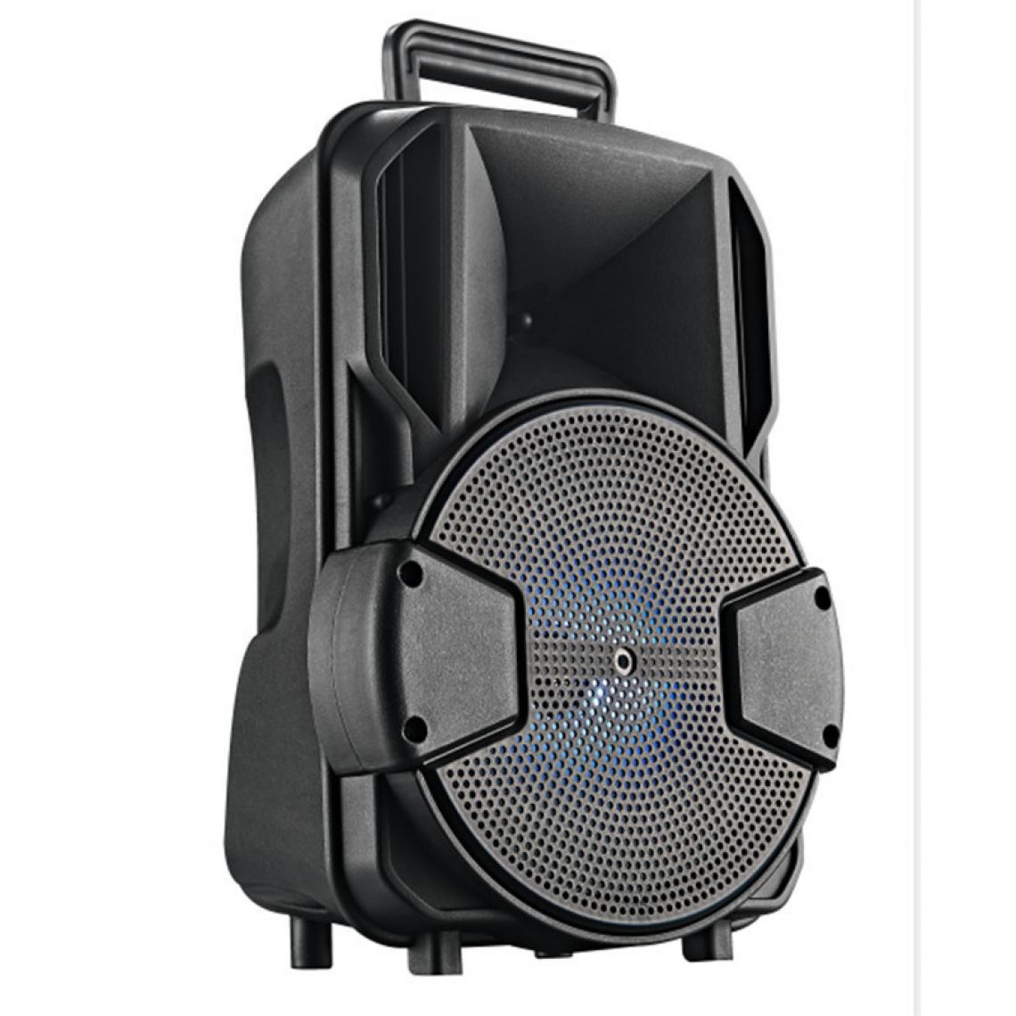 Universal - Haut-parleur Bluetooth portable avec microphone imperméable extérieur sans fil musique stéréo subwoofer HiFi support sonore FM TF AUX | Haut-parleur extérieur (noir) - Hauts-parleurs