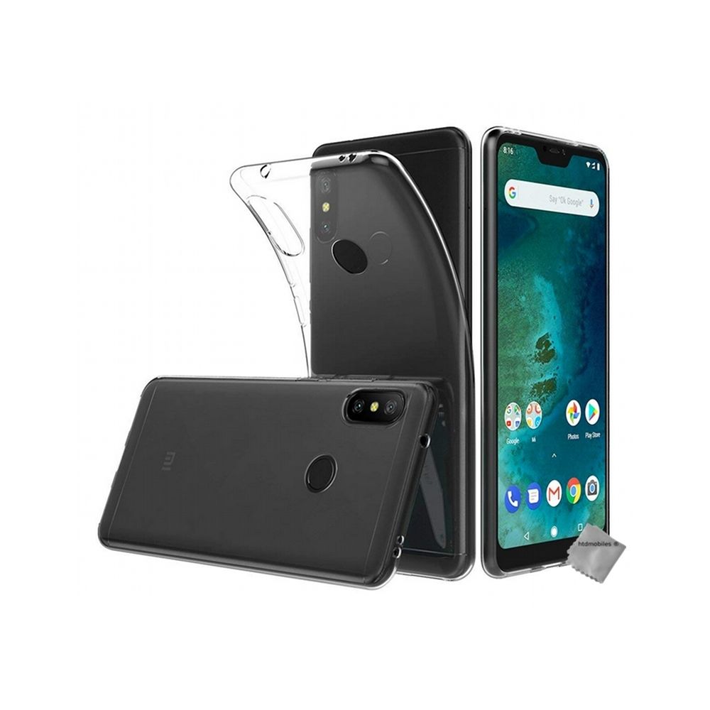 Htdmobiles - Housse etui coque silicone gel fine Xiaomi Mi A2 Lite + film ecran TRANSPARENT TPU - Autres accessoires smartphone