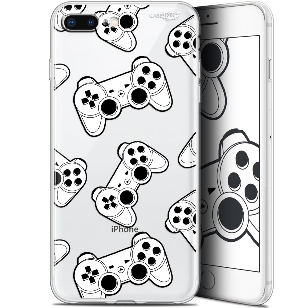 Caseink - Coque arrière Apple iPhone 7/8 Plus (4.7 ) Gel HD [ Nouvelle Collection - Souple - Antichoc - Imprimé en France] Game Play Joysticks - Coque, étui smartphone