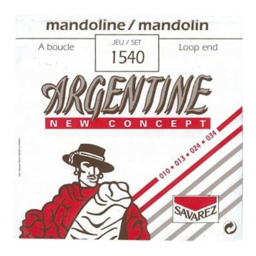 Savarez - Argentine 1540 - Jeu de cordes Mandoline à boucle - Accessoires instruments à cordes