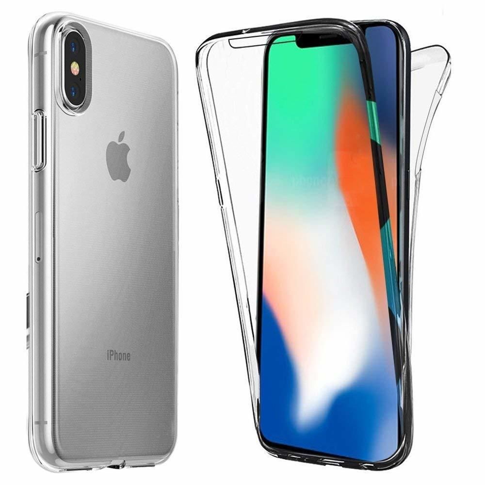 Cabling - CABLING® Coque iPhone XS Max, iPhone XS Max 360 Degres Protection Integral [Transparente Gel] Silicone Case Cover Crystal Clair pour iPhone XS Max - Coque, étui smartphone