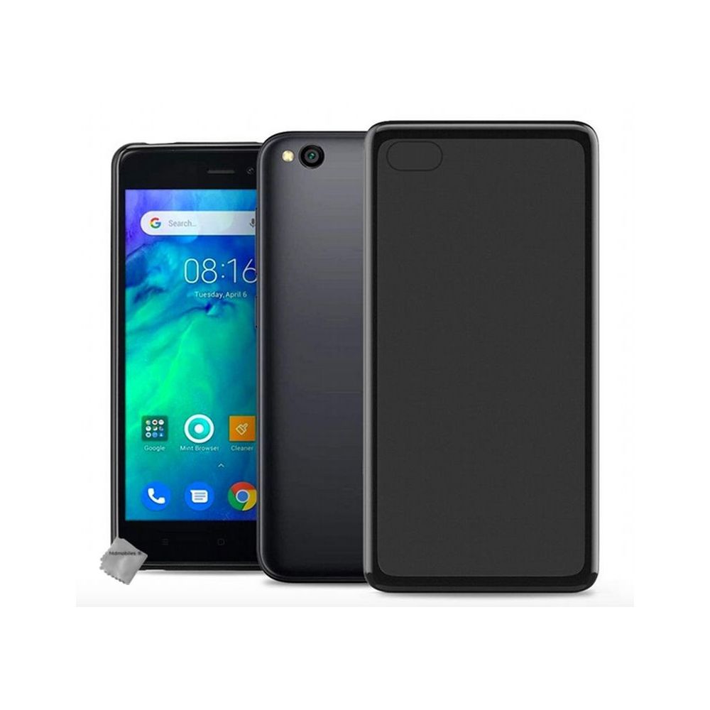 Htdmobiles - Housse etui coque pochette silicone gel fine pour Xiaomi Redmi Go + film ecran - NOIR - Autres accessoires smartphone