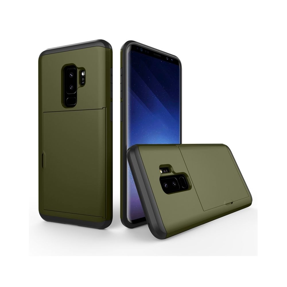 Wewoo - Coque renforcée vert armée pour Samsung Galaxy S9 + TPU + PC Dropproof étui de protection arrière avec fente carte - Coque, étui smartphone