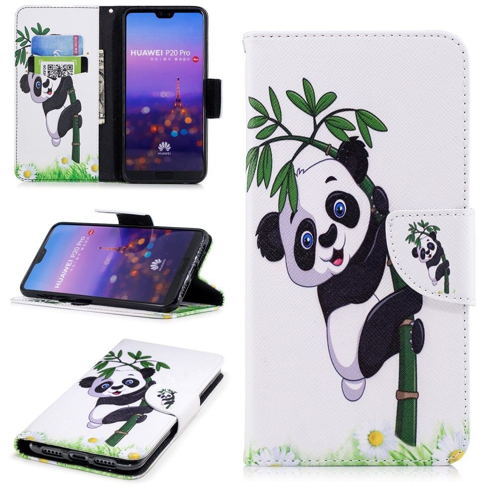 marque generique - Etui en PU  beau panda pour Huawei P20 Pro - Autres accessoires smartphone
