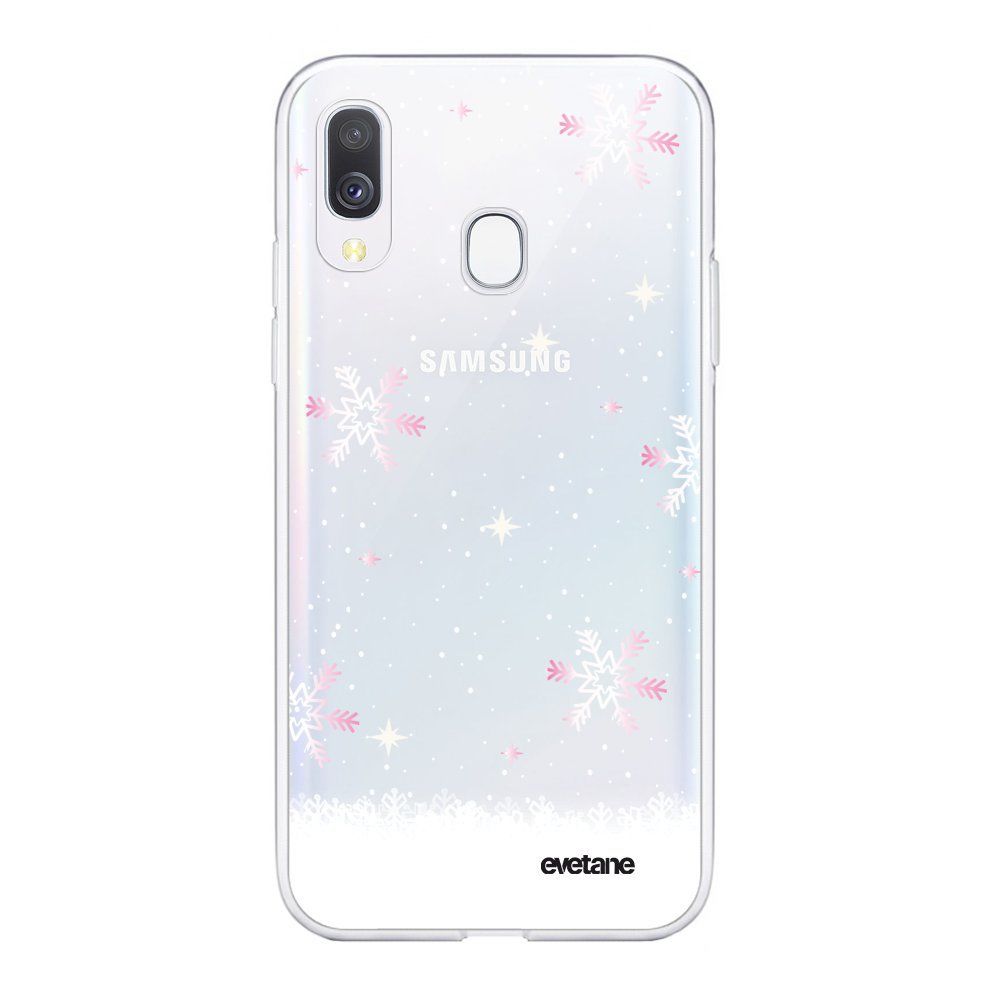 Evetane - Coque Samsung Galaxy A40 360 intégrale transparente Chute de flocons Ecriture Tendance Design Evetane. - Coque, étui smartphone