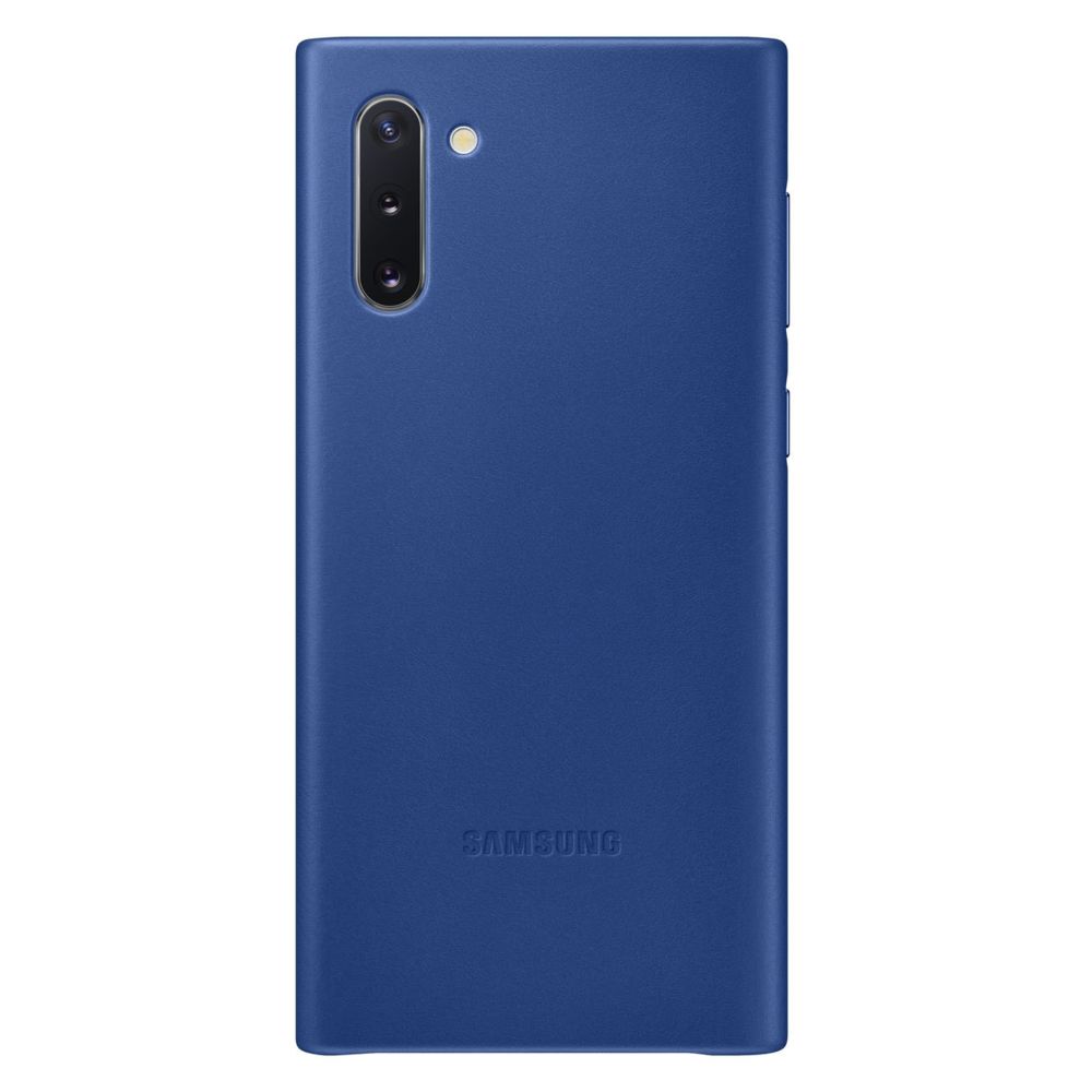 Samsung - Coque cuir Galaxy Note10 - Bleu - Coque, étui smartphone