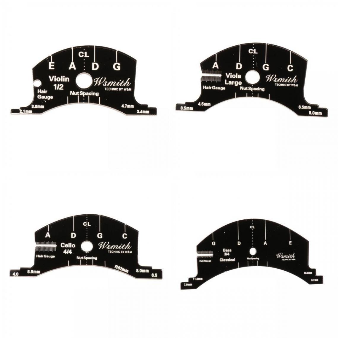 marque generique - Modèle de Moule de Touche de Pont de Violon pour Instrument de Violon / Alto / Violoncelle - Violons