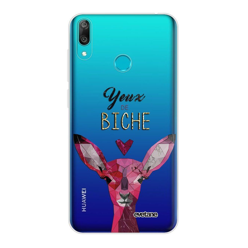 Evetane - Coque Huawei Y7 2019 360 intégrale transparente Yeux De Biche Ecriture Tendance Design Evetane. - Coque, étui smartphone