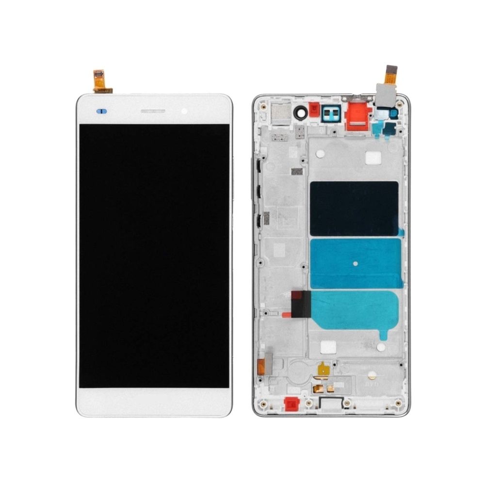 Wewoo - Pièce détachée pour Huawei P8 Lite blanc écran LCD + tactile numériseur avec cadre - Autres accessoires smartphone