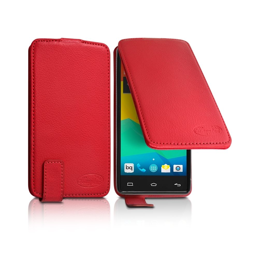 Karylax - Housse Etui Clapet Couleur rouge Universel S pour BQ Aquaris E5 4G - Autres accessoires smartphone