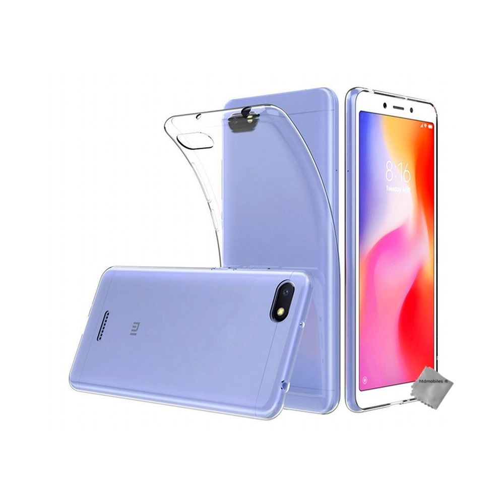 Htdmobiles - Housse etui coque silicone gel fine Xiaomi Redmi 6A + film ecran TRANSPARENT TPU - Autres accessoires smartphone