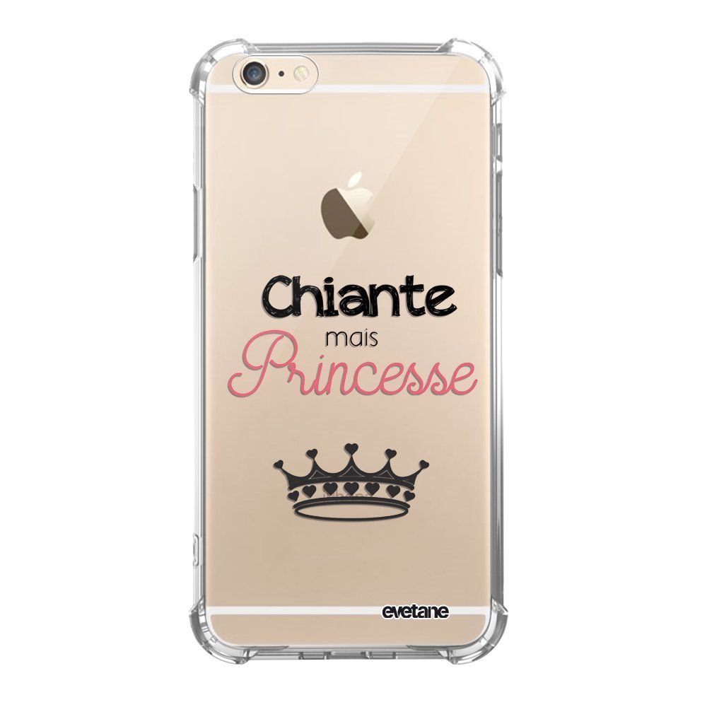 Evetane - Coque iPhone 6 Plus / 6S Plus anti-choc souple avec angles renforcés transparente Chiante mais princesse Evetane - Coque, étui smartphone