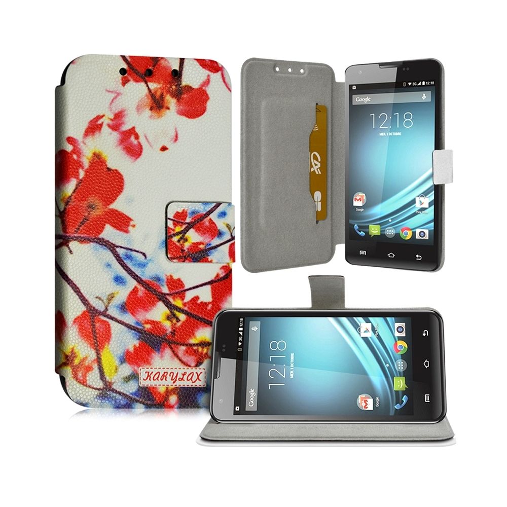 Karylax - Housse Coque Etui Universel M Motif KJ12 pour LG K3 - Autres accessoires smartphone