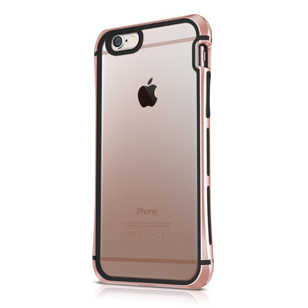 Itskins - Coque ItSkins Toxic pour iPhone 6s rose noir aluminium bi-matières dos rigide - Coque, étui smartphone