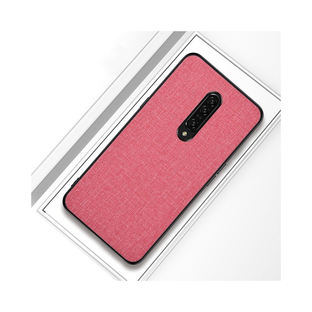 Wewoo - Coque Souple Housse de protection en tissu antichoc PC + TPU pour OnePlus 7 rose - Coque, étui smartphone