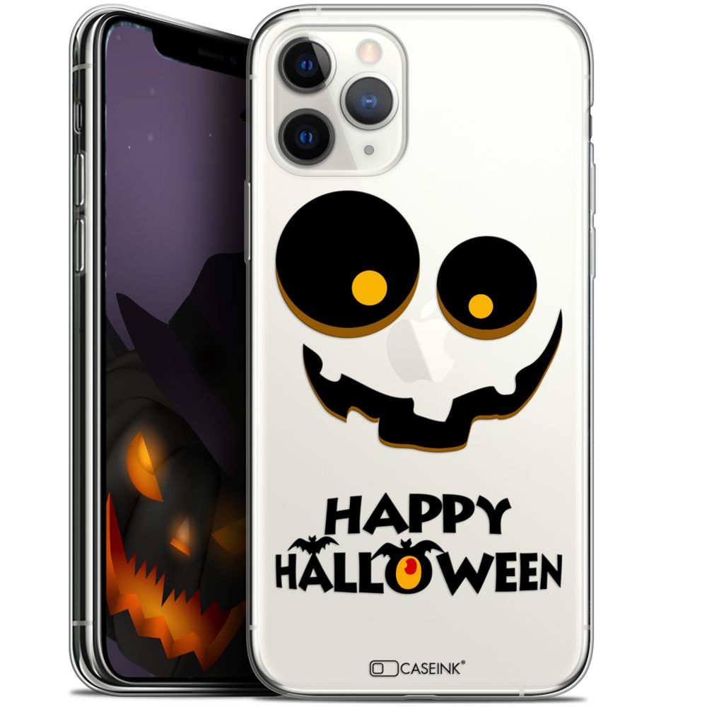 Caseink - Coque Pour Apple iPhone 11 Pro Max (6.5 ) [Gel HD Collection Halloween Design Happy - Souple - Ultra Fin - Imprimé en France] - Coque, étui smartphone