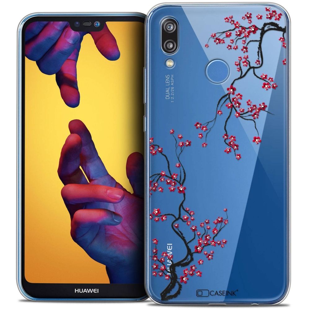 Caseink - Coque Housse Etui Huawei P20 LITE (5.84 ) [Crystal Gel HD Collection Summer Design Sakura - Souple - Ultra Fin - Imprimé en France] - Coque, étui smartphone