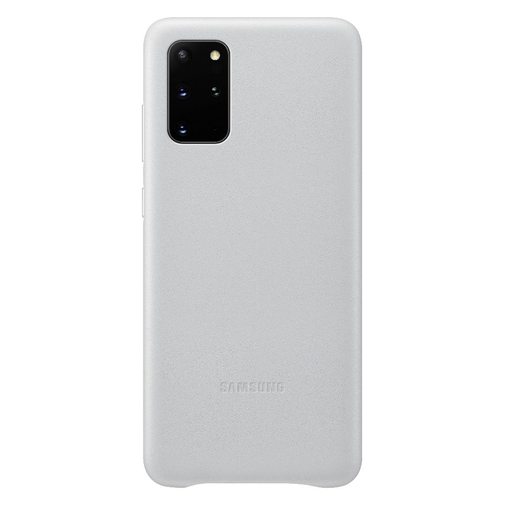 Samsung - Coque en cuir pour Galaxy S20+ Gris clair - Coque, étui smartphone