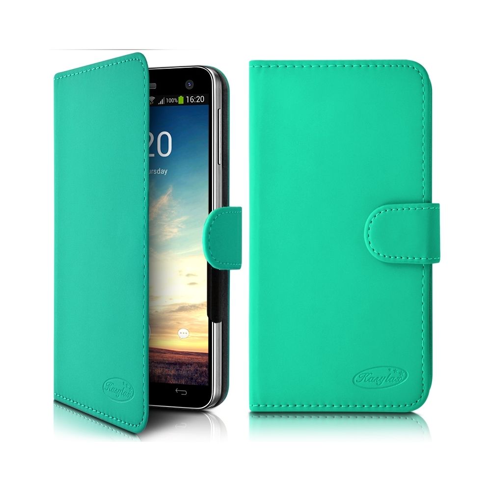 Karylax - Etui Portefeuille Universel M Turquoise pour HomTom S8 4G - Autres accessoires smartphone