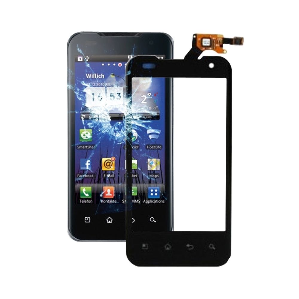 Wewoo - Noir pour LG Optimus 2X P990 iPartsAchat écran tactile (seul sans le LCD) - Autres accessoires smartphone
