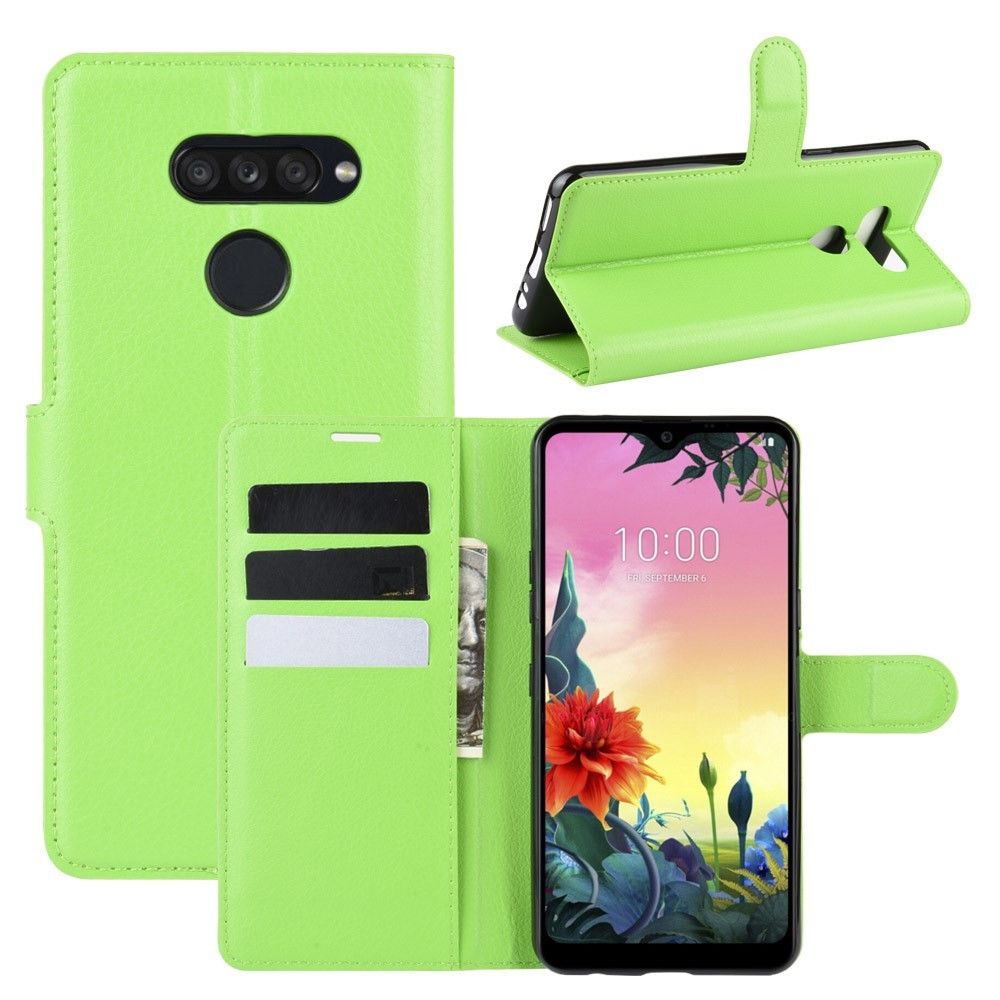 marque generique - Etui en PU + TPU simple vert pour votre LG K50S - Coque, étui smartphone