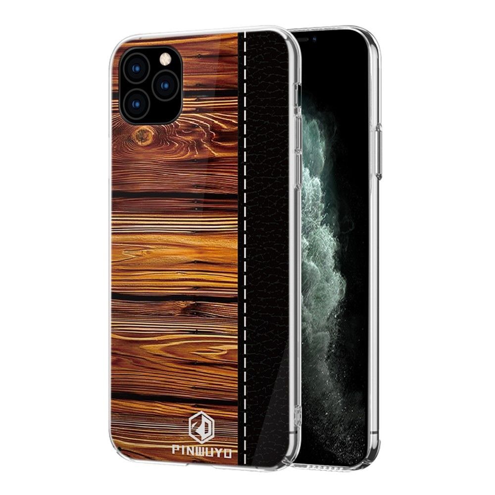Generic - Coque en TPU motif de grain de bois résistant aux chutes noir pour votre Apple iPhone 11 Pro 5.8 pouces - Coque, étui smartphone