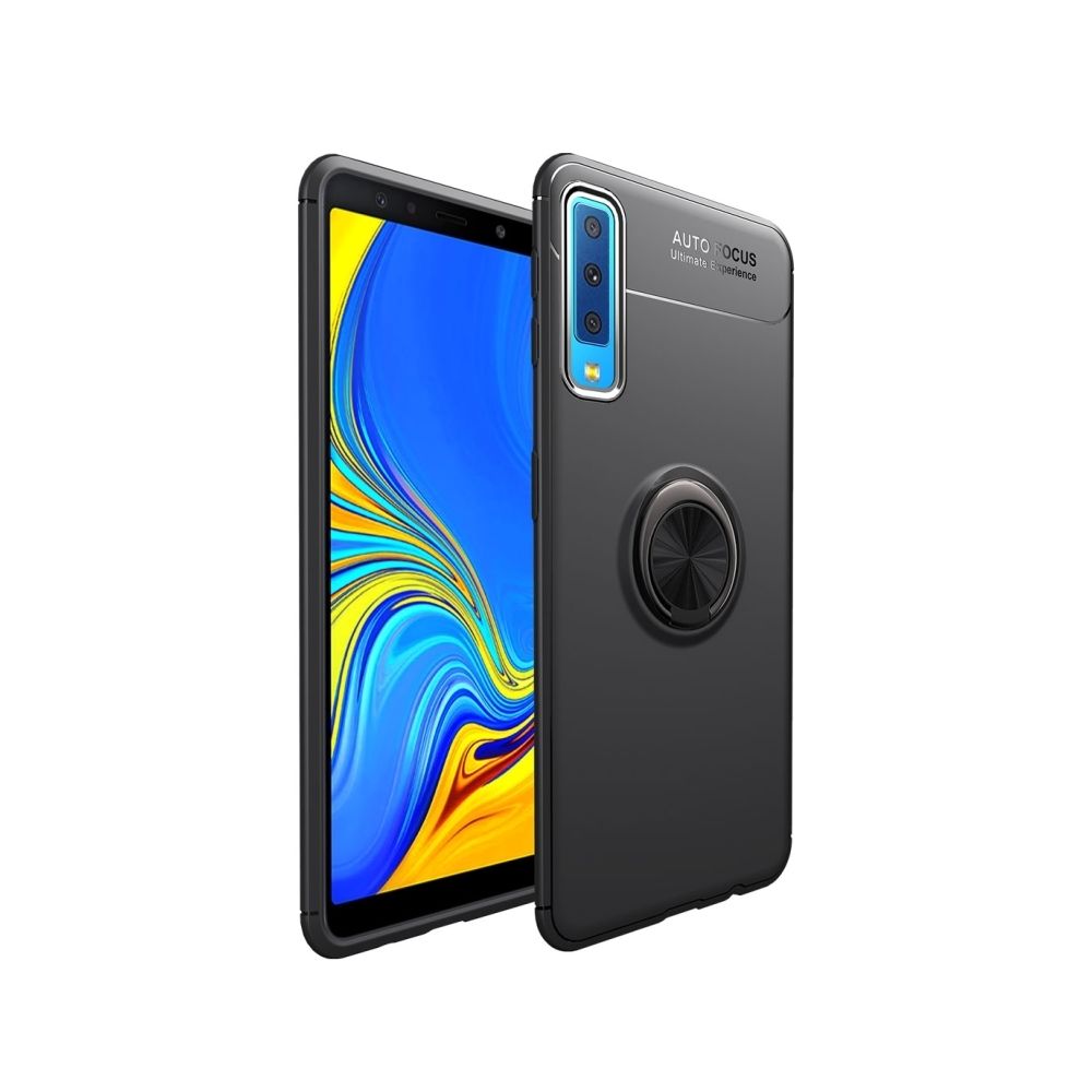 Wewoo - Coque TPU Antichoc pour Samsung Galaxy A7 (2018), avec support invisible (Noir) - Coque, étui smartphone