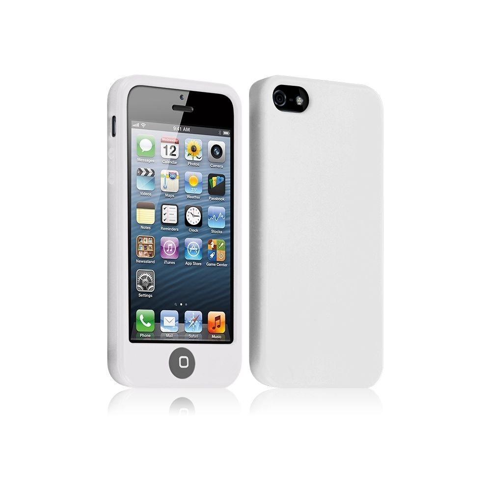 Karylax - Housse Etui Coque Silicone pour Apple Iphone 5 / 5S Couleur Blanc - Autres accessoires smartphone