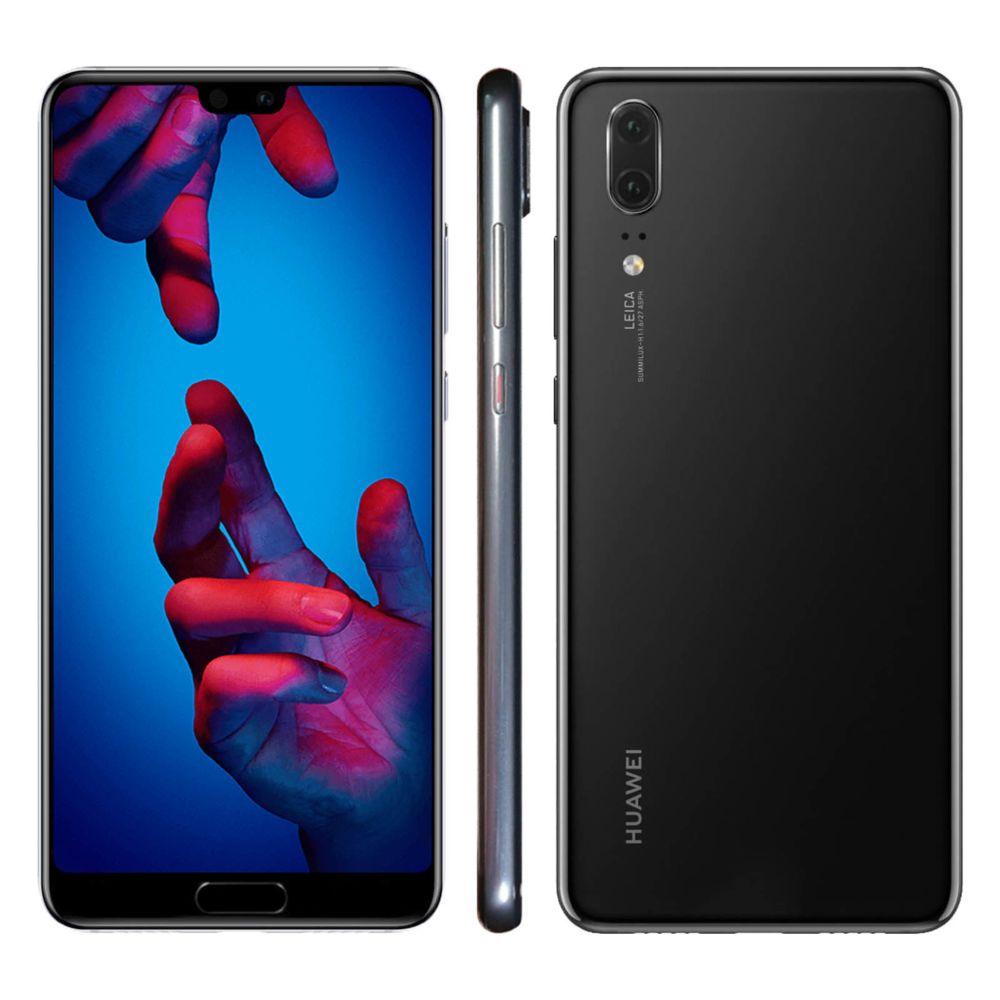 Huawei - Huawei P20 Smartphone débloqué Ecran 5,8 pouces 128 Go Double Sim Android Noir - Smartphone Android