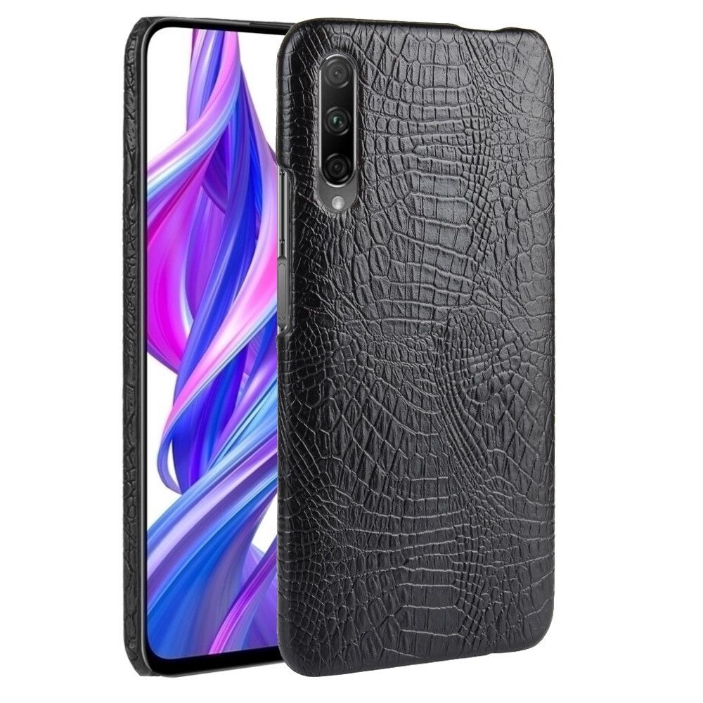 Wewoo - Coque Pour Huawei P Smart Pro 2019 / 9X Antichoc Texture Crocodile PC + PU Case Noir - Coque, étui smartphone