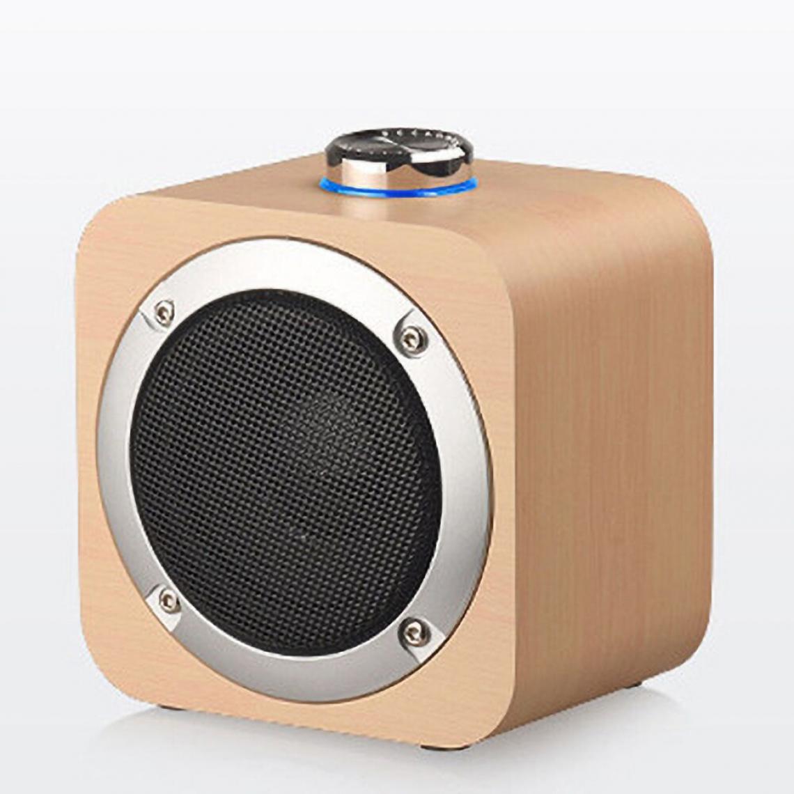 Universal - Haut-parleur portable en bois Bluetooth haut-parleur sans fil subwoofer lecteur de musique subwoofer extérieur rétro | haut-parleurs portables (style bambou) - Hauts-parleurs