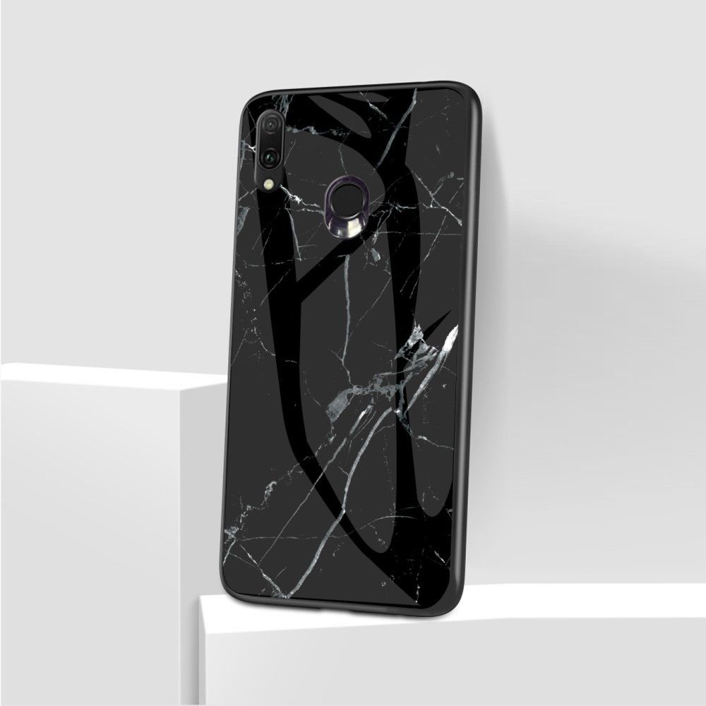marque generique - Coque en TPU modèle de marbre hybride noir pour votre Samsung Galaxy A20e - Coque, étui smartphone