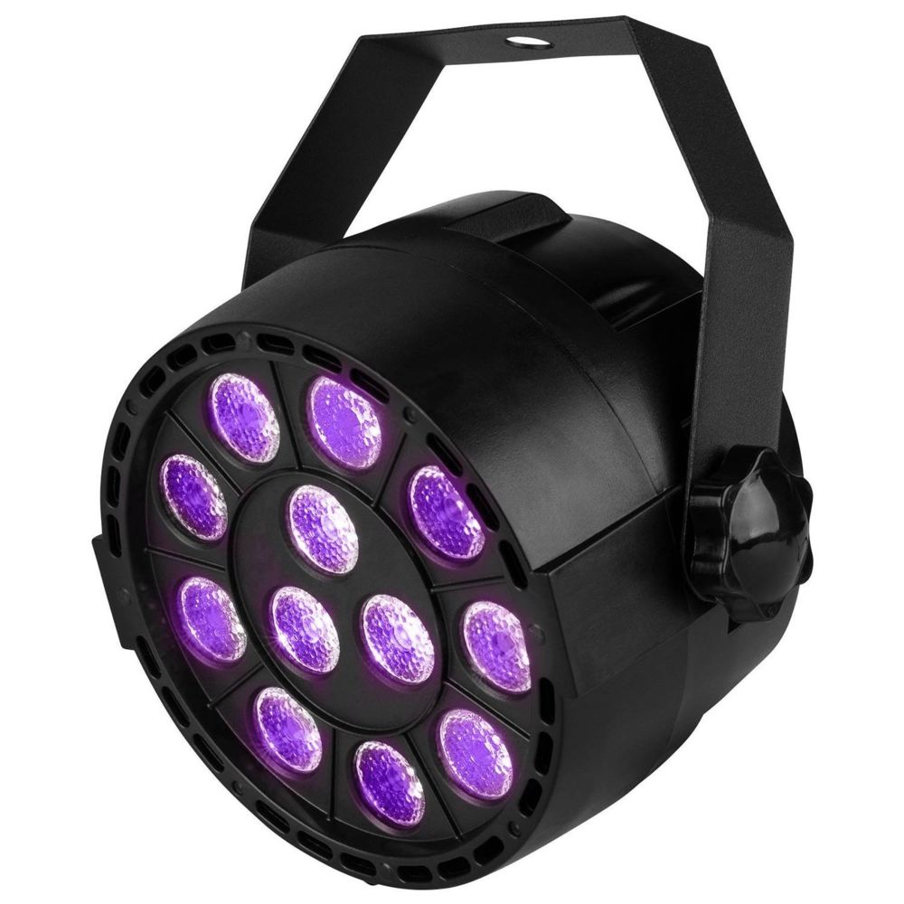 Ibiza Light - Jeu de lumière - Projecteur PAR à LEDs 12x2W UV - Ibiza Light PAR-MINI-UV - Effets à LED