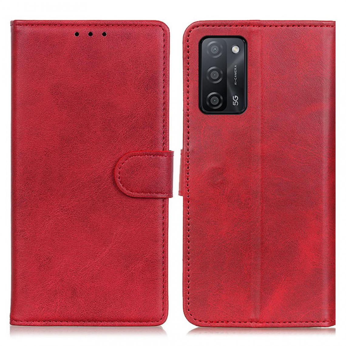 Other - Etui en PU avec support couleur rouge pour Oppo A55 5G/A53s 5G - Coque, étui smartphone