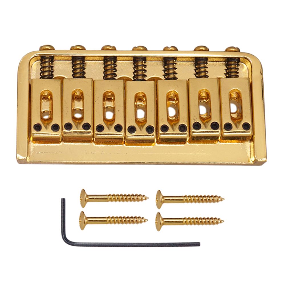 marque generique - Chevalet de guitare à 7 cordes fixée à la clé de selle pour guitare électrique doré - Accessoires instruments à cordes