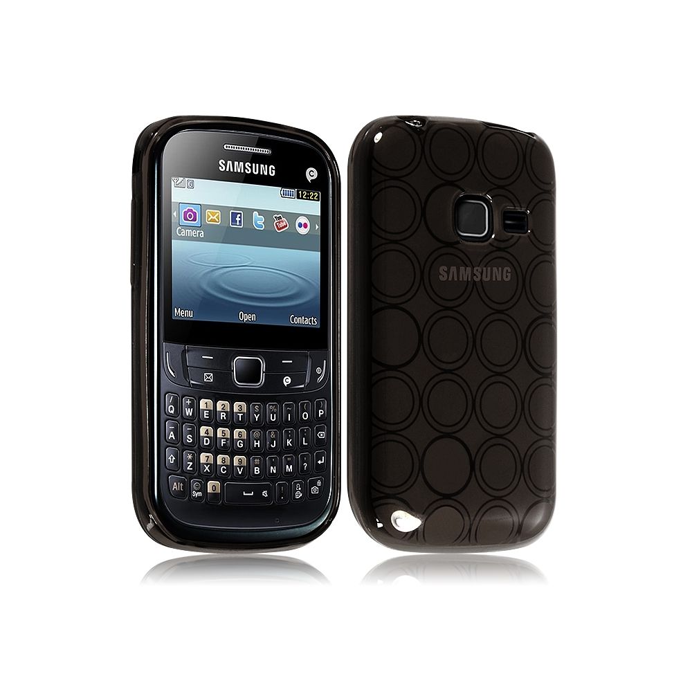 Karylax - Housse Coque Style Cercle Samsung Chat 357 S3570 Couleur Fumé Translucide - Autres accessoires smartphone